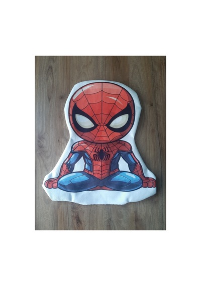 Ow Bag Spiderman Desenli Şekilli Tasarım Chibi Karakter Yastık Çok Renklı