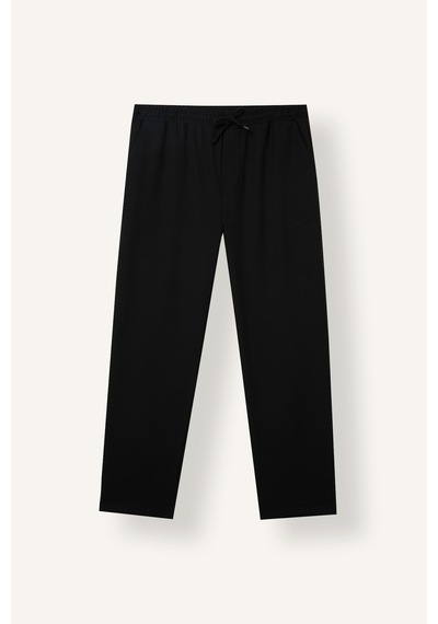 Defacto Relaxed Fit Rahat Kalıp Normal Bel Boru Paça Pantolon H1048ax26wnbk81 Siyah-bk81