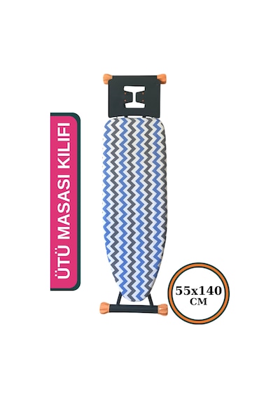 Ütü Masası Kılıfı İpli Stoperli Keçeli Kılıfı Bezi 55x140 Larissa