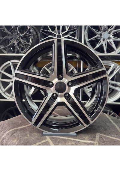 17 İnç 5x112 Vito Viano Golf Jetta Siyah Elmas Kesim Jant Modeli