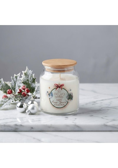 Selka Home 2'li New Year S Küçük Boy Special Kokulu Mum Yılbaşı Özel Koleksiyonu Şeffaf