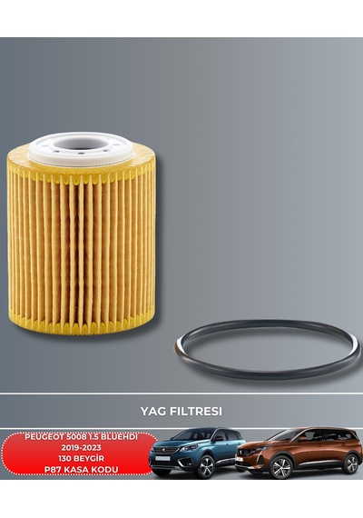 Peugeot 5008 1.5 Bluehdı 2019-2020-2021-2022-2023 130 Beygir Filtre - Yag Bakım Seti