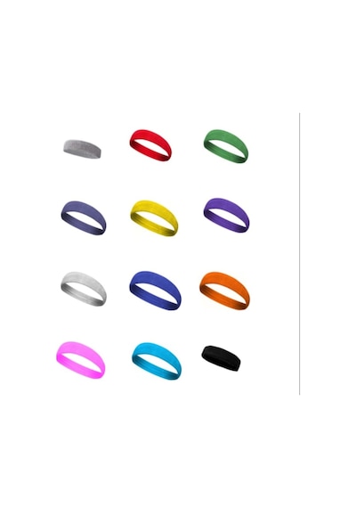 Havlu Kafa Bandı, Alın Ter Bandı Headband 12 Renk