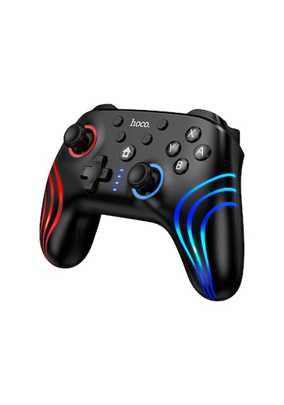 Hoco. GA2 Unicorn RGB Işıklı Çok Fonksiyonlu PC Uyumlu Kablosuz Oyun Kolu Siyah