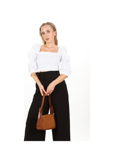 Newish Polo Kadın Taba Tiger Süet Baget Omuz Çantası New270 Taba