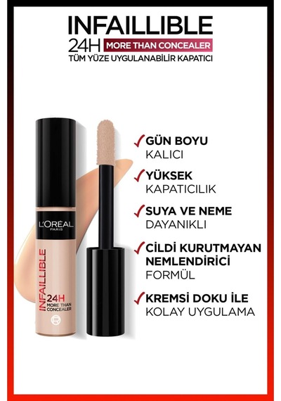 Infaillible Tüm Yüze Uygulanabilir Kapatıcı 327 Cool Rose Çok Renkli