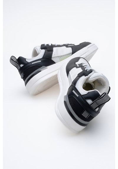 Hammer Jack Erkek Kalın Taban Bağcıklı Sneaker Gerçek Deri Hj 25205m Beyaz/siyah