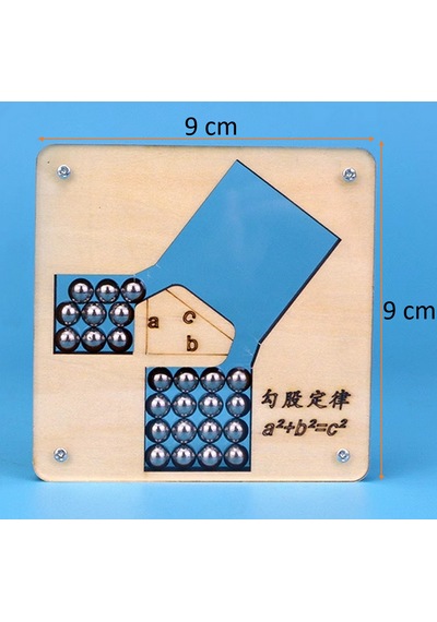 Pisagor Teoremi Deney Seti Mini 9cm X 9cm Öğrenci Modeli Demonte