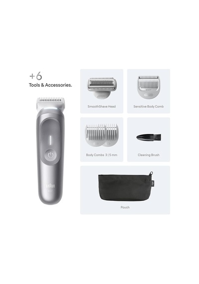 Vücut Tıraş Makinesi Series 7, +6 Aksesuar, Kompakt, Smartlight, Bg7550