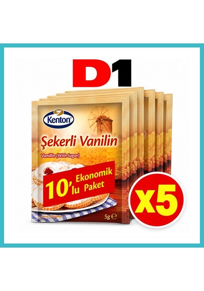 Bezos Kenton Şekerli Vanilin 10 Lu 5 Adet Dfnbez