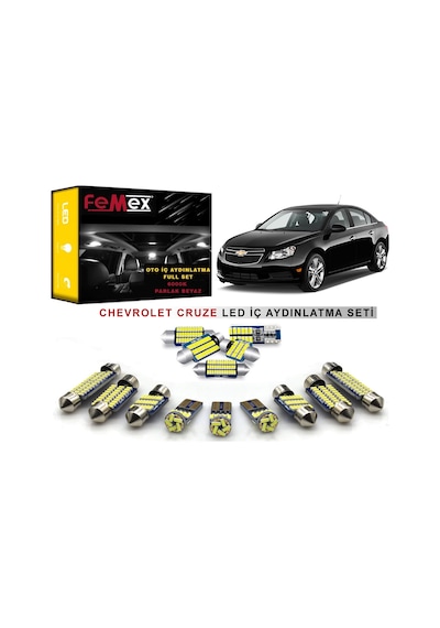 Femex Chevrolet Cruze Led İç Aydınlatma Ampul Seti Femex Parlak Beyaz Femex Chevrolet Cruze Led İç Aydınlatma Ampul Seti Femex Parlak Beyaz