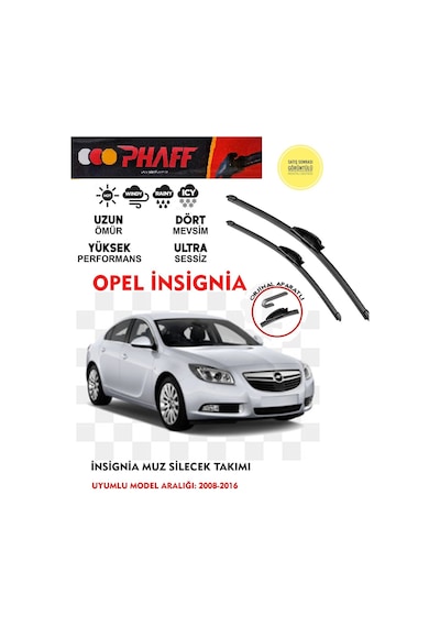 Opel Insignia Silecek 2018 Model Araca Özel Aparat