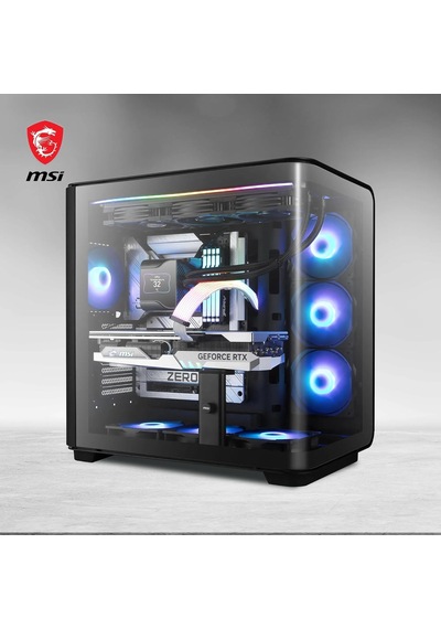 Meg Maestro 700l Pz Mid-tower Bilgisayar Kasası - E-atx, Dikey Gpu Tutucu Ve Pcıe 4.0 Yükseltici Kablo, Gpu Tutucu, Te