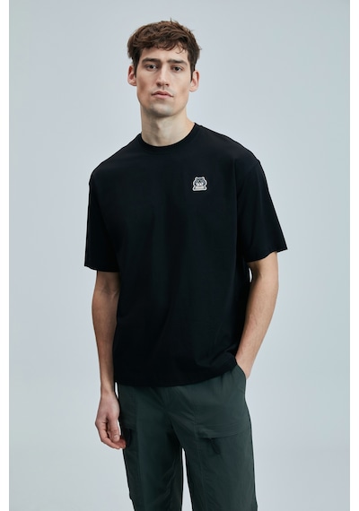 Lufian Nımbus Modern Grafik T- Shirt Siyah Siyah 111020251100100 Siyah