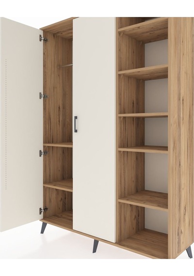 Hyperion Dolap 7 Raflı 2 Kapaklı Tek Askılı 132x44x195 Çam-aytaşı/çam Aytası/atlas Çam Hyperion Dolap 7 Raflı 2 Kapaklı Tek Askılı 132x44x195 Çam-aytaşı/çam Aytası/atlas Çam