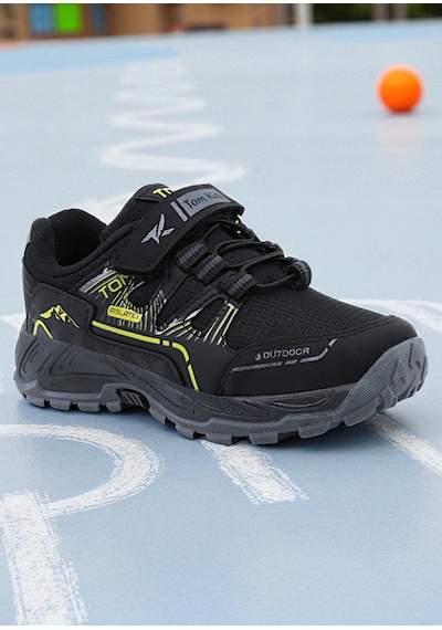 Khayt Ferrex Su Ve Soğuk Dayanıklı Kaymaz Taban Kışlık Unisex Çocuk Spor Ayakkabı Siyah - Füme