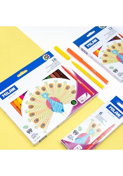 Mılan 06f12 Fıne Tip Keçeli Kalem - 12 Li