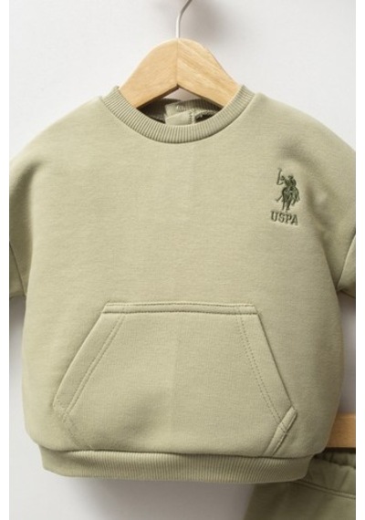 U.S. Polo Assn. Erkek Bebek 2 Li Takım - Çay Yeşili "Açık Yeşil"
