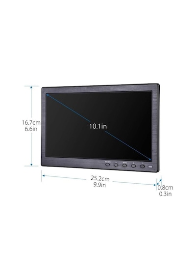 10 Inç Monitör Güvenlik Cctv Lcd Monitör Ekran Hdmi Vga Av Bnc