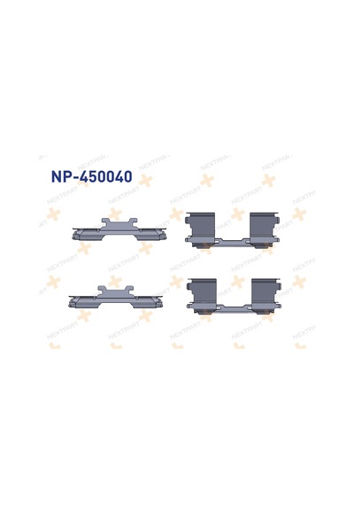 Nextpart Fren Kalıper Balata Sacı Takım Crafter Sprinter Np-450040