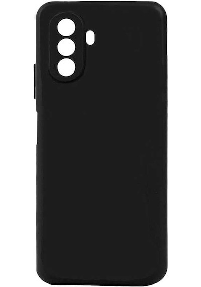 Kilifone - Huawei Uyumlu Nova Y70 - Kılıf Mat Soft Esnek Biye Silikon - Siyah