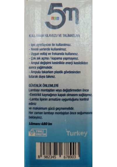 5m 5 Watt Cob Spot Krom Kasa 3200k Günışığı Led Spot 10 Lu Paket Gümüş - Krom