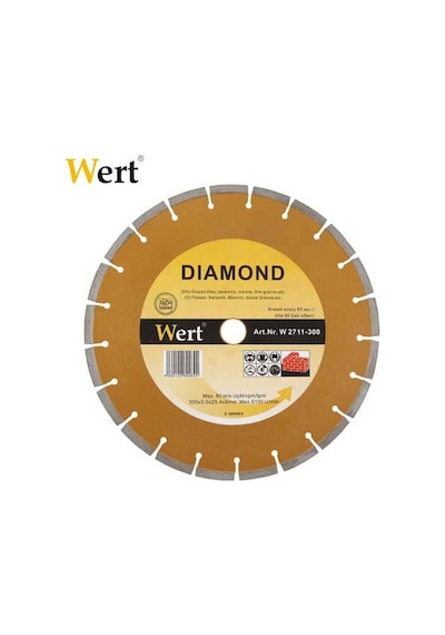 Wert 2711-180 Granit Mermer Elmas Testere 180  MM