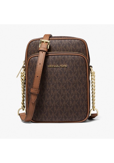 Michael Kors Jet Set Travel Kadın Logolu Çapraz Omuz Çantası 35f1gtvc2b Kahverengi