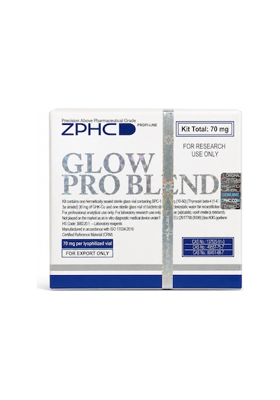 Zphc Glow Pro Mix 70mg Bpc157 + Tb500 + Ghk-cu