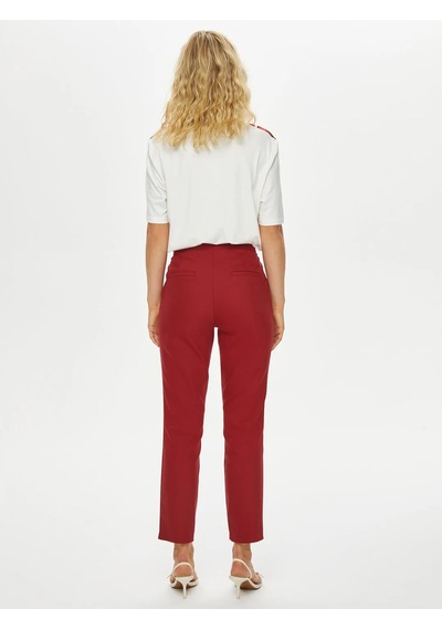 Faik Sönmez Slim Fit Kadın Pantolon 69058 Bordo