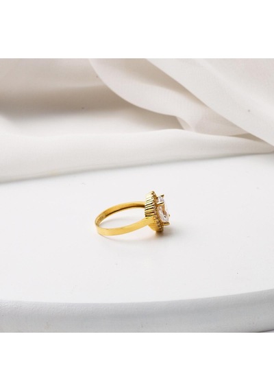 14 Ayar Altın Oval Taşlı Yüzük YZCAY14K22254