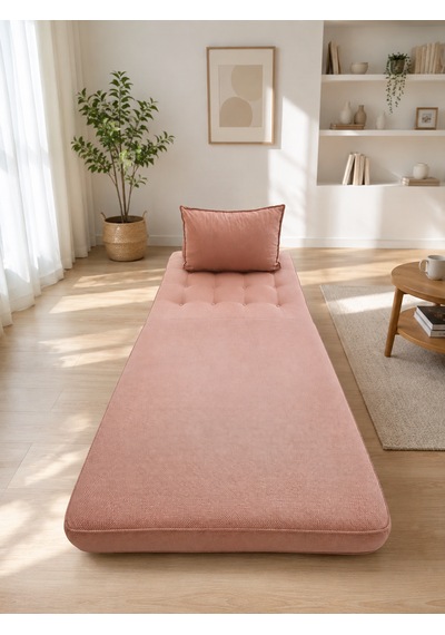 Newness Tekli Koltuk & Puf Pembe