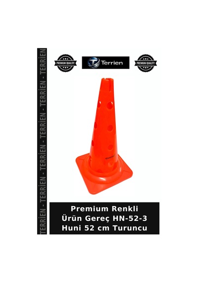 Özel Seri Hn-52-3 Huni 52 Cm Turuncu Ekipman Model Parça