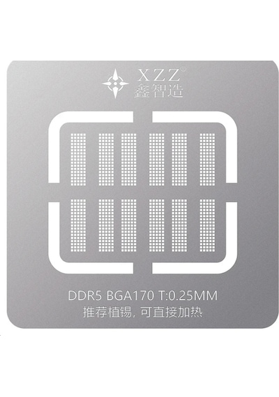 XZZ KALİTELİ MANYETİK KALIP DDR5 BGA170 T:0.25 MM 0,45 MM