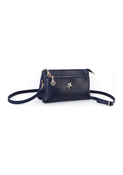 Nas Bag Kadın Çapraz Ve Clutch Çanta Bilek Ve Çapraz Askılı 24x15 Cm Lacivert Victoria Laci