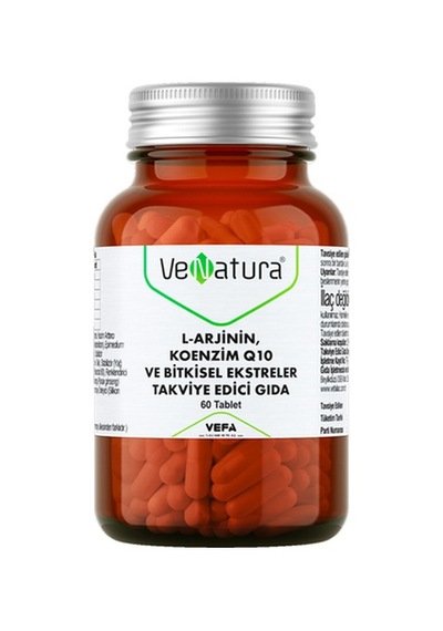 Venatura L-Arjinin Koenzim Q10 ve Bitkisel Ekstreler Takviye Edic
