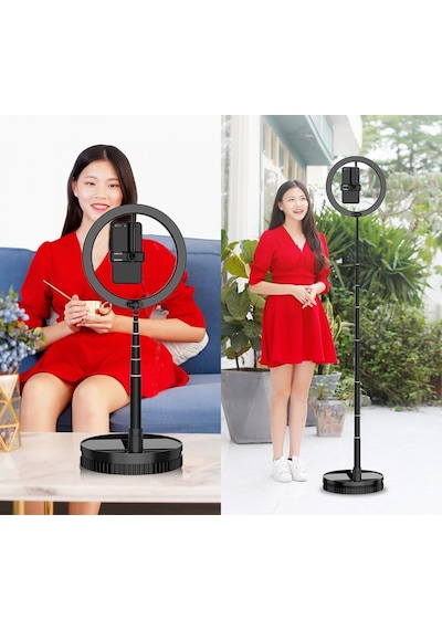 Portatif 168Cm Ring Light Stüdyo Işığı Youtuber Işığı Makyaj Canl