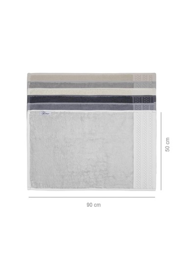 Softure 3 Lü El Yüz Ve Saç Havlusu, Günlük Kullanım, 50x90 Cm, Yumuşak, Dayanıklı, Hızlı Kuruya Bej Set