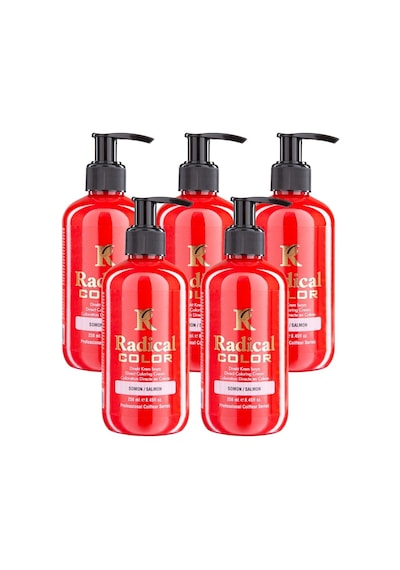 Radical Color New 25/salmon Amonyaksız Su Bazlı Saç Boyası 250 Ml 5 Adet Somon
