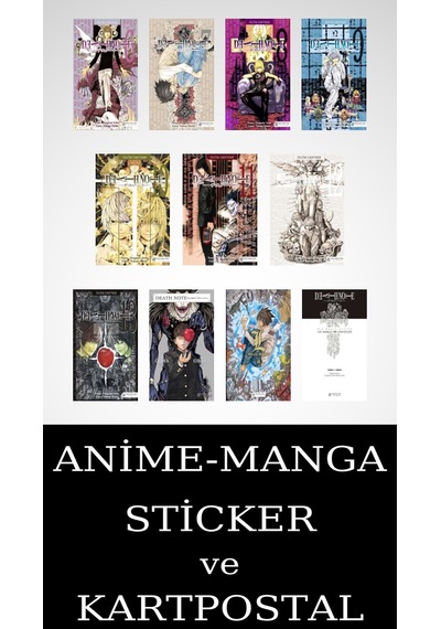 Death Note 6-16 Eksiksiz Kitap Seti 11 Kitap / Ölüm Defteri / Anime-manga Sticker Ve Kartpostal
