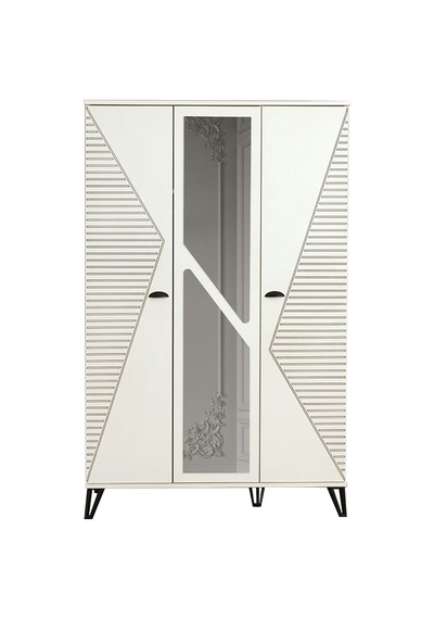 Safir Genç Odası - 3 Kapılı Dolap, Karyola, Komodin, Şifonyer