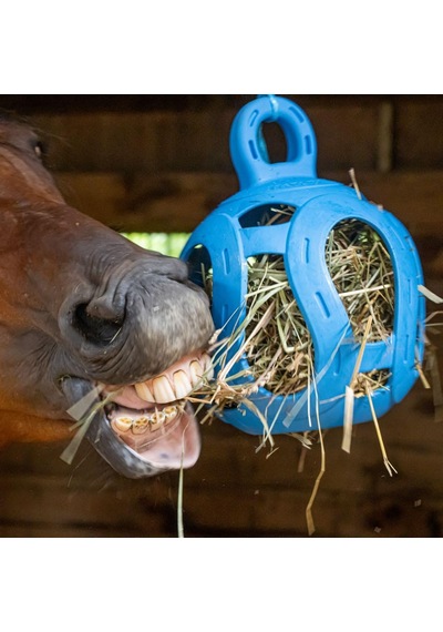 Horsemen's Pride Atlar İçin Jolly Hay Ball Stall Oyuncak, Mavi, 20 Cm