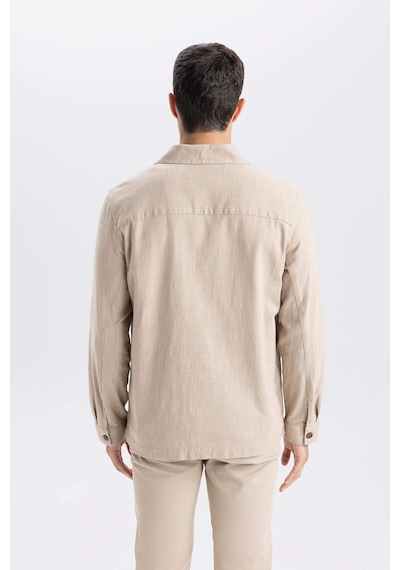 DeFacto Regular Fit Polo Yaka Pamuklu Cepli Gömlek B4131AX24SPBG773 DeFacto Regular Fit Polo Yaka Pamuklu Cepli Gömlek B4131AX24SPBG773