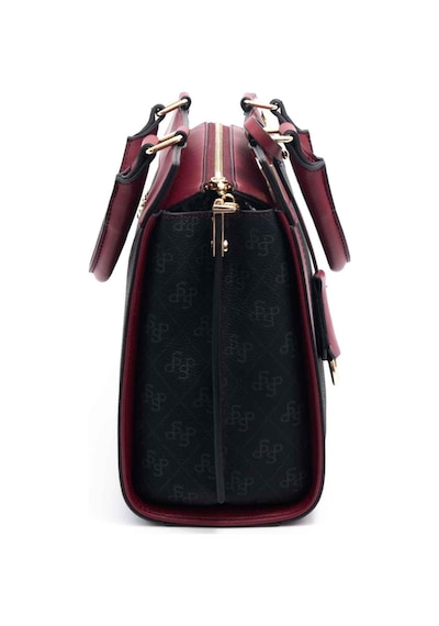 Silver Polo 1174 Kadın El Çantası Siyah Bordo Siyah-bordo Siyah - Bordo