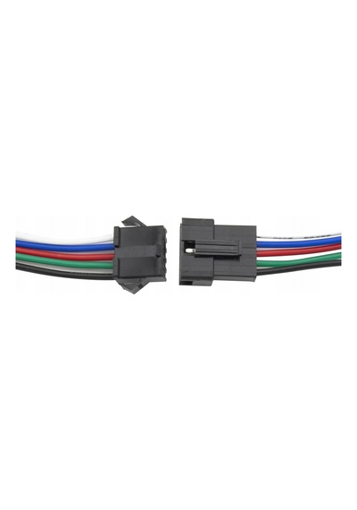 10'lu Set 5 Pin Kilitli Konnektörlü Kablo Takımı Erkek Dişi Rgb Rgbw Led Şerit Bağlantı Kablosu 5 Pin Led Soket
