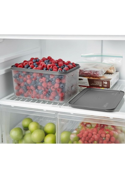 Deconox No Frost Silikon Yumuşak Kapalı Saklama Kabı Dondurucu Ve Buzluk Saklama Kabı 3150 Ml, Kapak Sku: Smg8690010168757 Açık