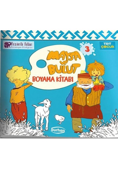 TRT Çocuk Maysa ve Bulut Boyama Kitabı - 3- Burhan Yayıncılık