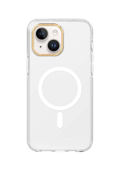 Apple İphone 15 Plus Kılıf M-safe Şarj Özellikli Cam Arka Yüzey Recci Michelin Serisi Kapak - Siyah