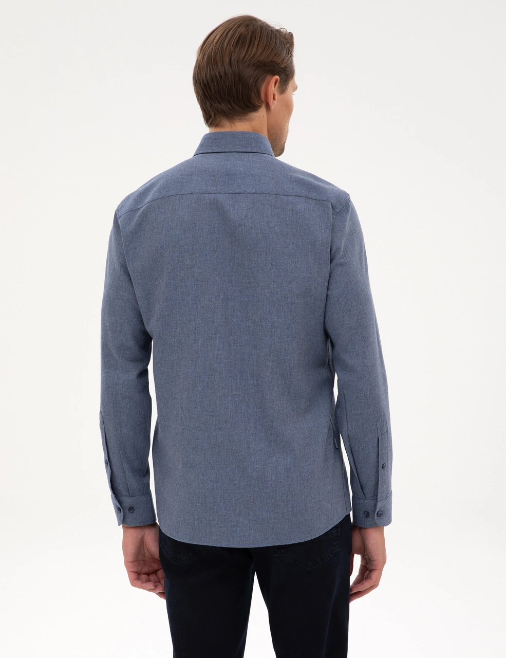 Pierre Cardin Erkek Koyu Mavi Gömlek Desenli 50316751-vr032 Koyu Mavi