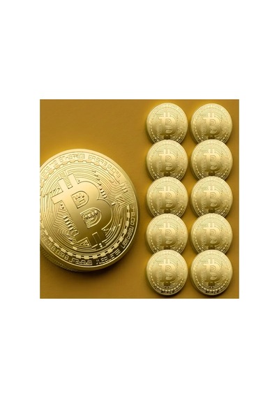 Bitcoin Altın Kaplama Koleksiyonluk Madeni Coin Anma Parası Benzersiz k